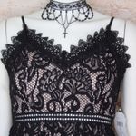 Altar'd State Altar’d State | Black Lace Overlay A-Line Midi Dress Photo 5