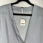 Free People  Gone Sailing Maxi Dress Nautical Stripe Twist Detailing Size Medium Photo 3