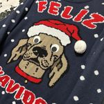 Divided Feliz NaviDog Funny Christmas Jingle Sweater  Photo 1