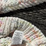 Aerie cable knit multicolored open tie back crew neck sweater Photo 4