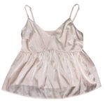 Wishlist Apparel NWT champagne satin adjustable elastic back tank top women’s L Photo 0