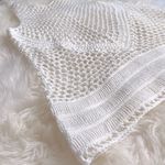 White Bohemian Crochet Knit Sheer Beach Cotton Cover Up Shirt Dress S M … Size M Photo 4