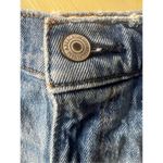 Abercrombie & Fitch The Mom Shorts High Rise Blue Denim Size 27/4 Cotton Slit Photo 4