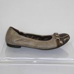 AGL ATTILIO GIUSTI LEOMBRUNI 'Link' Ballet Flat Sz 41 Tan Photo 3