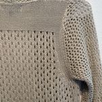 Sisters Beige Open Knit Cardigan Size L Tan Soft Cozy Warm Neutral Boho Casual Size L Photo 5