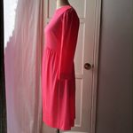 Vintage• EUC•1970’s Neon Pink Shimmer Dress•sz S/4/6 Photo 6