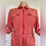 Sharagano  Coral Linen Blouse Photo 2