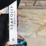 Seafolly Tropical Print One Piece Halter Swimsuit Toucans palm beachy US 10 Photo 5