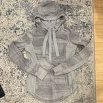 Lululemon Post Sweat Pullover in Righteous Stripe Silver Spoon / Heathered Light Grey Photo 7