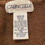 Cabin creek Vintage  Button Front Sweater Vest Brown knit Size Medium Photo 4