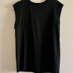 frame denim Frame Black Basic Cut Off Sleeve Tshirt size Small Photo 0