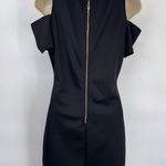 Available by Angela Fashion Cold Shoulder Dress Womens Small Black Beaded Mesh Photo 7