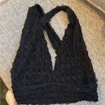 SheIn Black Lace Halter Top Photo 0