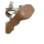 DOLCE VITA Women's Snake Print Leather Double Strap Sandals Heels Size 14 NWOB Gray Photo 6