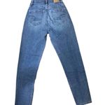 American Eagle  Outfitters mid - low rise medium wash blue denim Mom Jeans Photo 4