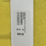 Soft Surroundings Yellow Garden Wall Pointelle Jacquard Sweater Size XS 2-4 NEW Photo 3