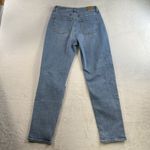 American Eagle  Sz 2 Mom Jeans Stretch High Rise Busted Knee Light Wash Denim Photo 15