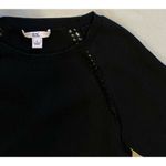 Zac Posen $375 ZAC L Dress Jill Sweater Stretch Knit Wiggle Sheath Black Midi Photo 4