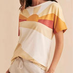 Faherty  Women's Soleil Short Sleeve Graphic Tee Sunrise Size Large Photo 0