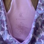 Kyodan Purple  Animal Print Sports Bra Large L Photo 3