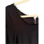 Torrid Black Challis Fringe Raw Frayed Edge Tee Shirt Dress Size 2XL Photo 6