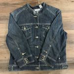 Chico's Platinum Rhinestone Jean Jacket Photo 6