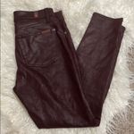 7 For All Mankind burgundy leggings Photo 1