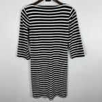 Talbots  Petites P Navy White Striped Embroidered Dress Coastal Preppy Old Money Photo 1