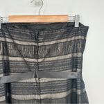 BCBG Maxazria Strapless Feather Trim Cocktail Dress Tiered Black Women's 12 Photo 7