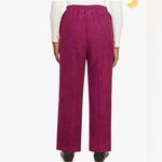 Alfred Dunner  Women's Plus Idea Velour Pants Red Size 10 Photo 4