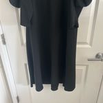 AGGI Black Asymmetrical Wrap Dress with Bishop Sleeves Size M Photo 4