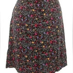 Sag Harbor  Chic Black Floral Garden Party Skirt Plus Size 3X Super Stretchy! Photo 0