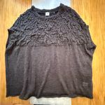 CAbi Cab Waverly Poncho Charcoal Dark Gray Lightweight Wool Blend Size Small Photo 4