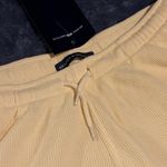 Brandy Melville Butter Yellow Waffle Shorts Photo 2