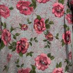 American Vintage Vintage Y2K 2090s 1990s Floral V-neck long sleeve top in pink Photo 2