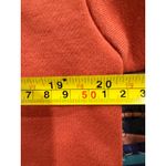 Nike ‎ Womens XS Cropped Sweatshirt Orange Beaded Swoosh Pullover Top oversized Photo 3