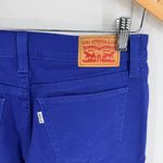 Levi's 311 Shaping Royal Blue Cropped Jeans Capris Sz 27 Casual Stretch Comfy Photo 1