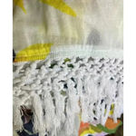 Roller Rabbit ‎ Tunic Top Serafina Fruit Print Cotton Gauze Fringe XL Swim Resort Photo 4