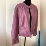 Modern faux leather jacket 💖💖💖 Pink Size XXL Photo 2