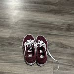 Vans  Women's Burgundy and White Sneakers Photo 8