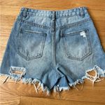 superdown Blue Denim Distressed High Waisted Shorts Size 26 Photo 1