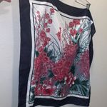 Overseas Advantage vtg floral print square Neck scarf Pink Photo 2