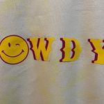 Howdy Smiley Face Yellow Tie Dye Crewneck Sweatshirt Size M Photo 2