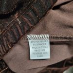 Vtg Susie Couture Velvet Skirt Set Womens L Brown Paisley Cowl Neck Whimsigoth Size L Photo 14