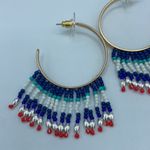 Rebecca Minkoff NEW!  Boho Beaded Hoop Earrings Photo 6