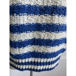 Diane Von Furstenberg Vintage Diane Von Fürstenberg DVF Blue & White Striped Sweater Photo 4