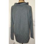 NWT New Designer Josie Natori Top Blouse Black Gray Womens S Long Sleeves Cowl Photo 2