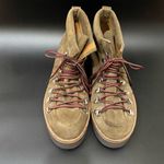 Free People Durango Olive Tan Suede Leather Lace Up Platform Hiker Boots Size 39 Photo 3