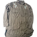 The Kooples  Paris Embellished Floral Western Shirt Women's Size M Photo 0