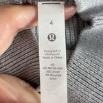 Lululemon Size 4 Merino Wool Blend Knit Dress Heathered Gull Grey Knit Women’s Photo 6